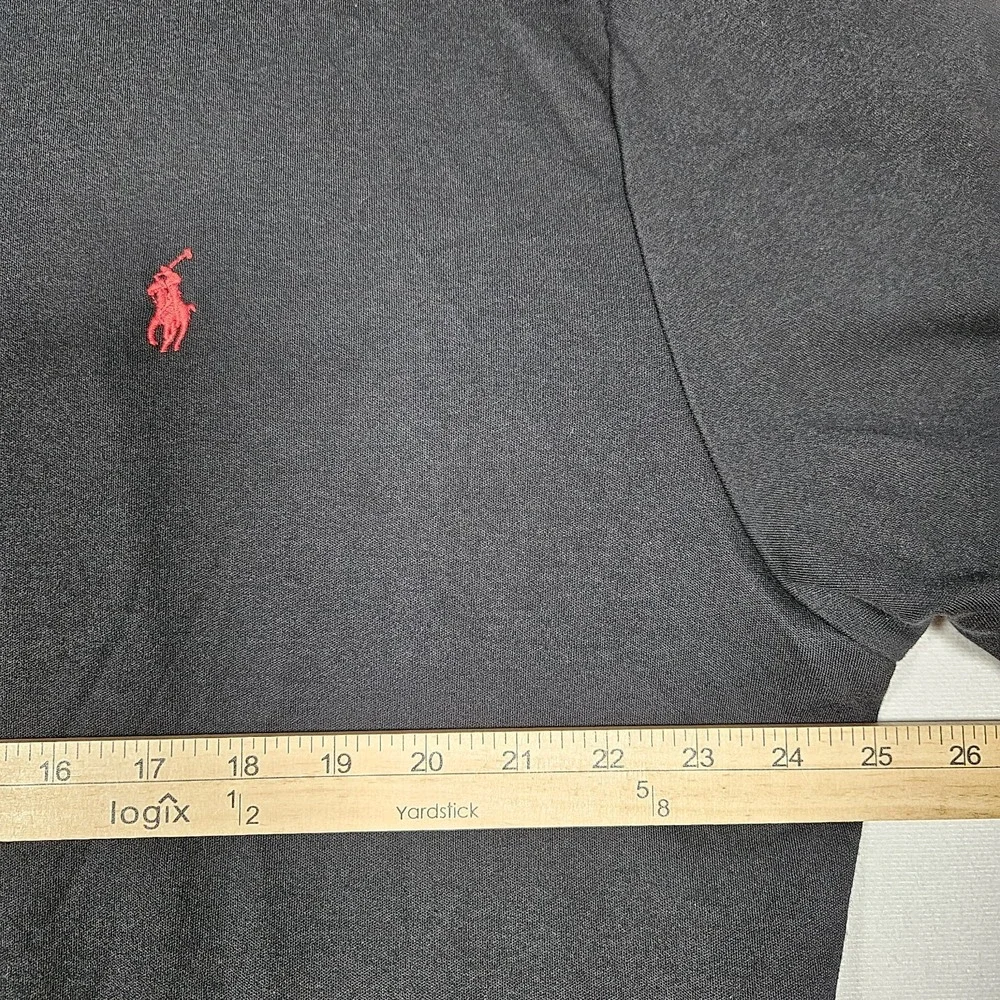 Polo Ralph Lauren Polo Shirt Men XXL Black Cotton Performance Preppy Short Sleev
